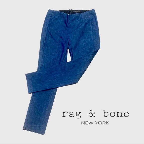 ⭐️EUC⭐️Really Cool Rag & Bone Cropped Skinny Jeans with Back Zip- Size 12 - Picture 1 of 14